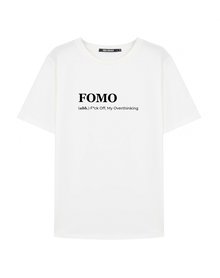 Футболка "FOMO" by @SLOVODNA