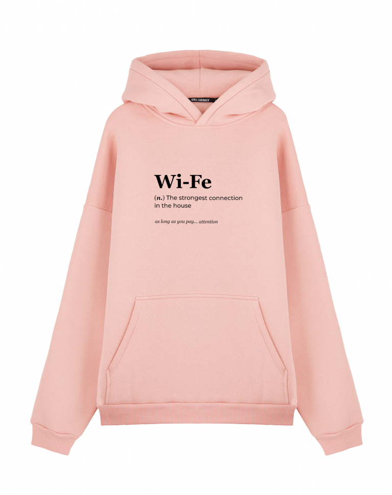 Худи Oversize "WI-FE" by @SLOVODNA