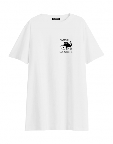 ФУТБОЛКА  OVERSIZE  "POWERED BY" by @SLOVODNA