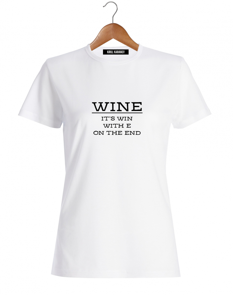 Футболка Wine it's win...