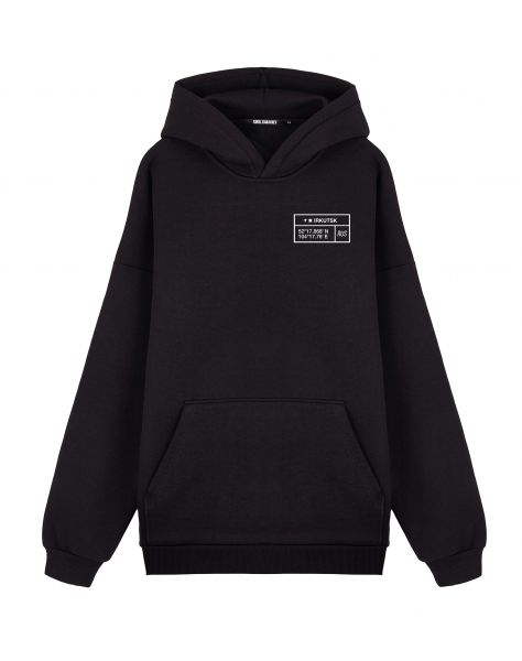 Худи Oversize "IRKUTSK. КООРДИНАТЫ"