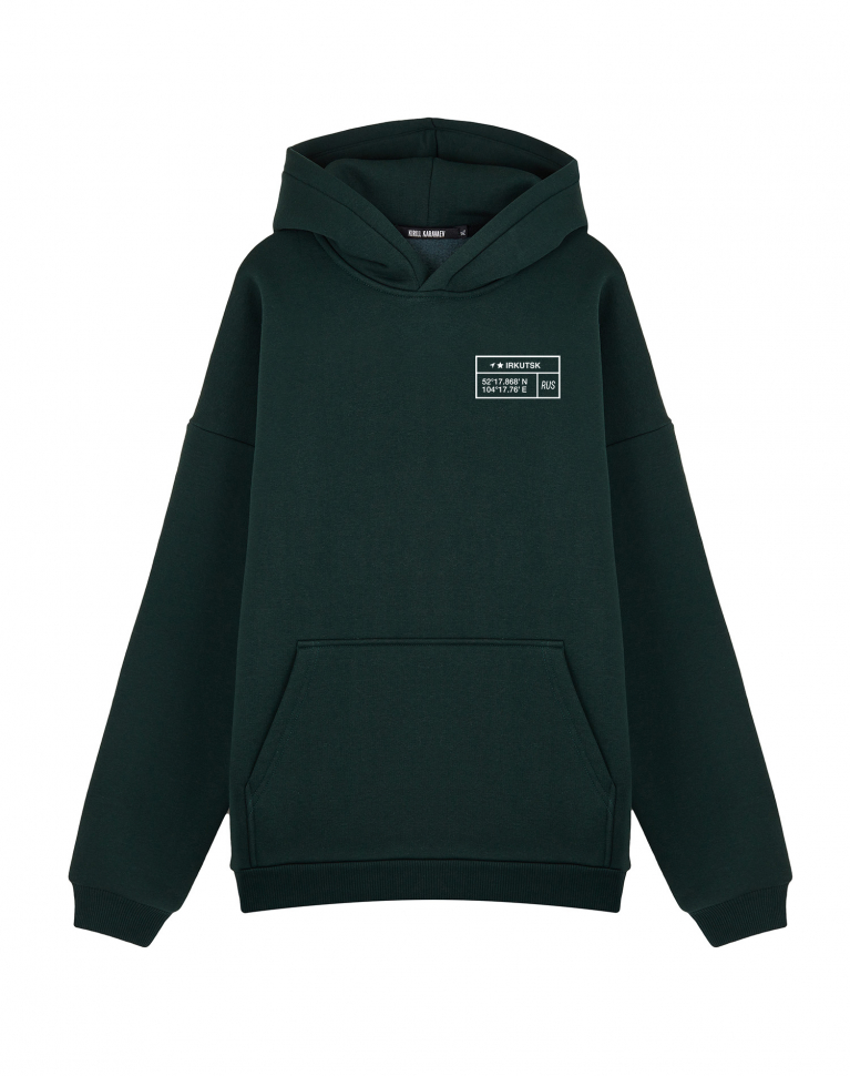 Худи Oversize "IRKUTSK. КООРДИНАТЫ"
