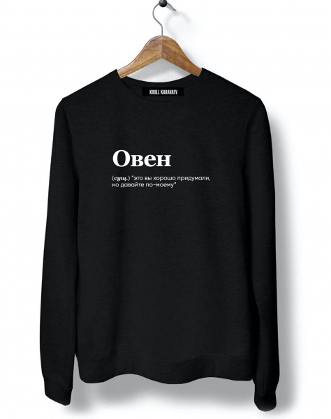 СВИТШОТ "ОВЕН" (хорошо придумали) by @SLOVODNA