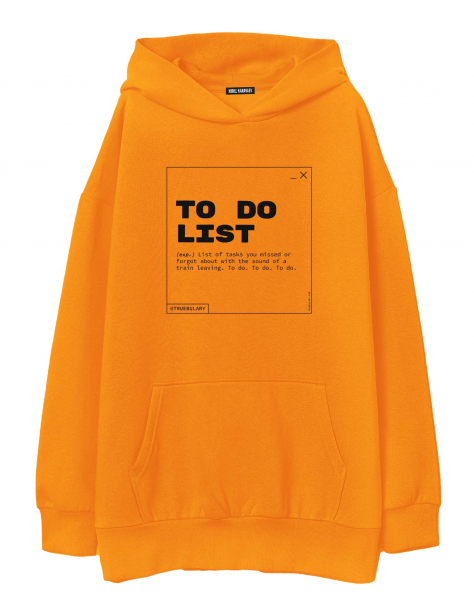 ХУДИ ОВЕРСАЙЗ "TO DO LIST" by TRUEBULARY