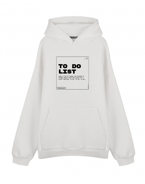 ХУДИ ОВЕРСАЙЗ "TO DO LIST" by TRUEBULARY