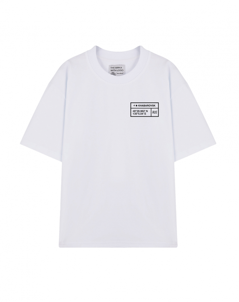 ФУТБОЛКА OVERSIZE "KHABAROVSK. КООРДИНАТЫ"