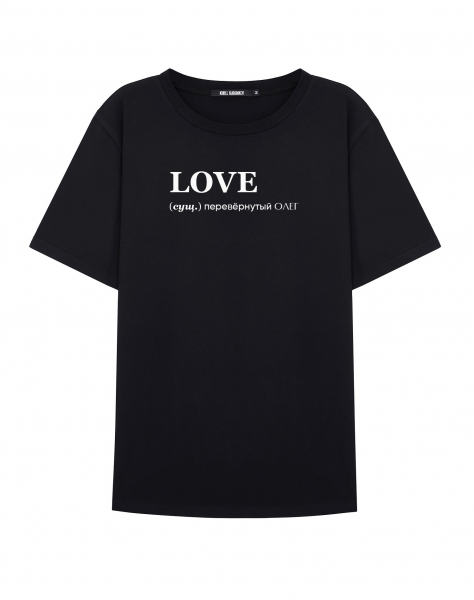 ФУТБОЛКА "LOVE" Олег BY @SLOVODNA
