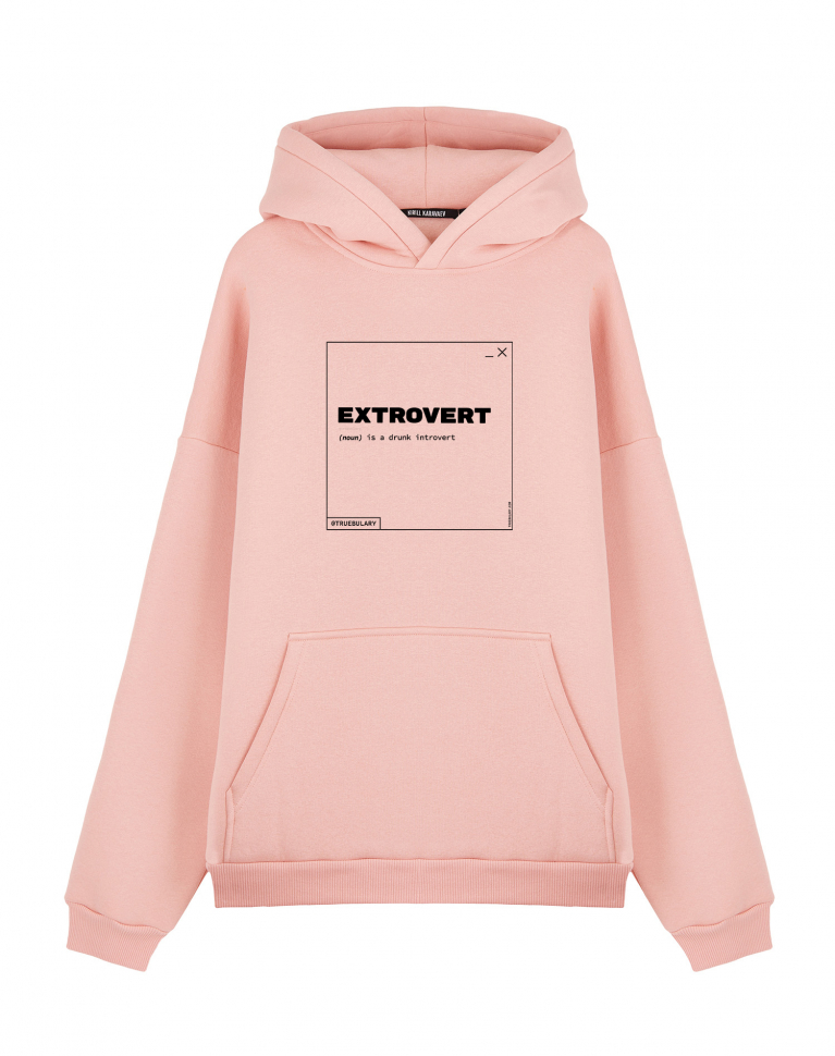 ХУДИ ОВЕРСАЙЗ "EXTROVERT" by TRUEBULARY