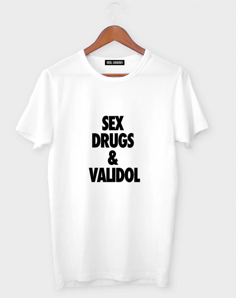 ФУТБОЛКА SEX, DRUGS & VALIDOL
