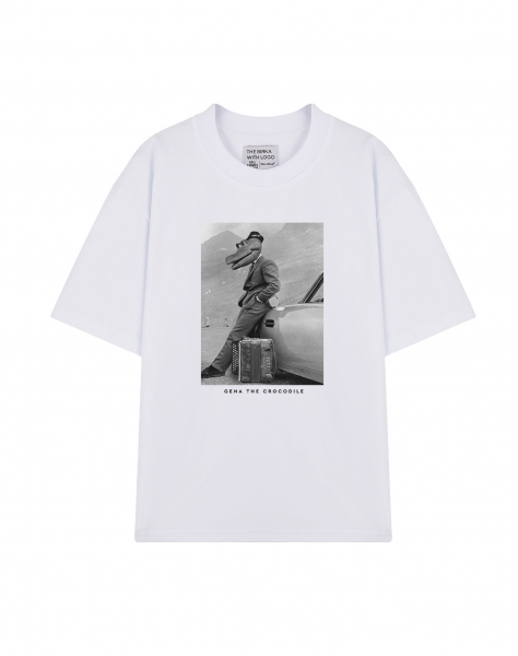 ФУТБОЛКА OVERSIZE Gena the Crocodile x ЧЕБУРАШКа