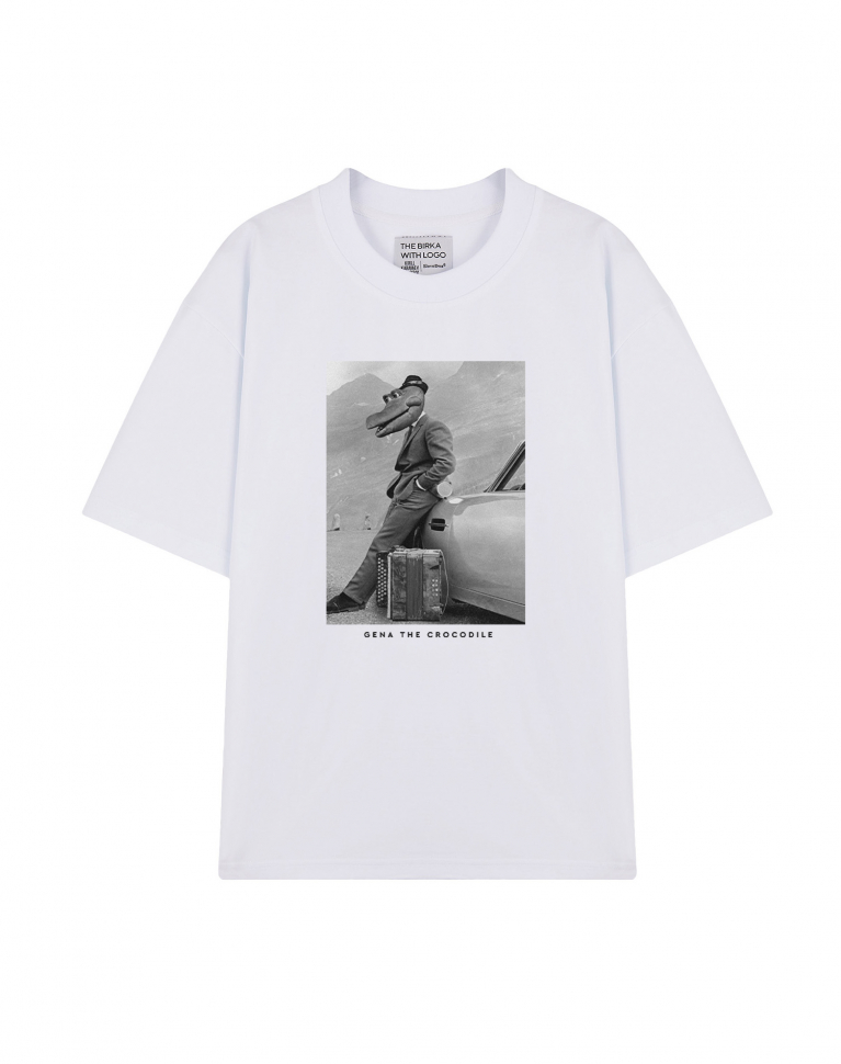 ФУТБОЛКА OVERSIZE Gena the Crocodile x ЧЕБУРАШКа