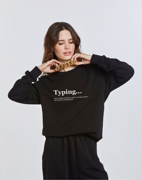 СВИТШОТ TYPING... by @SLOVODNA