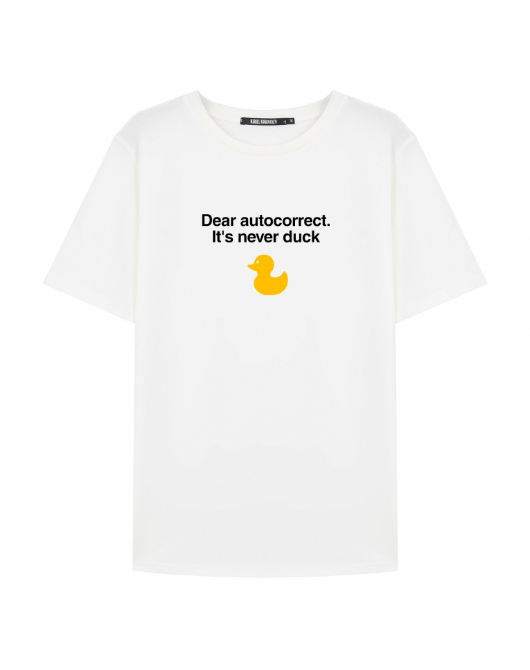ФУТБОЛКА "IT'S NEVER DUCK"