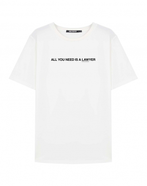 ФУТБОЛКА ALL YOU NEED IS A LAWYER