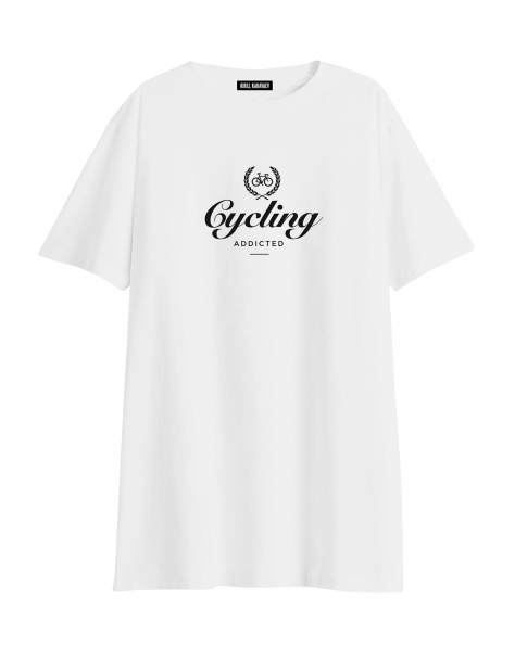 ФУТБОЛКА OVERSIZE "CYCLING ADDICTED"