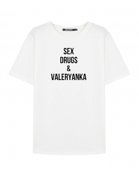 ФУТБОЛКА SEX, DRUGS & VALERYANKA