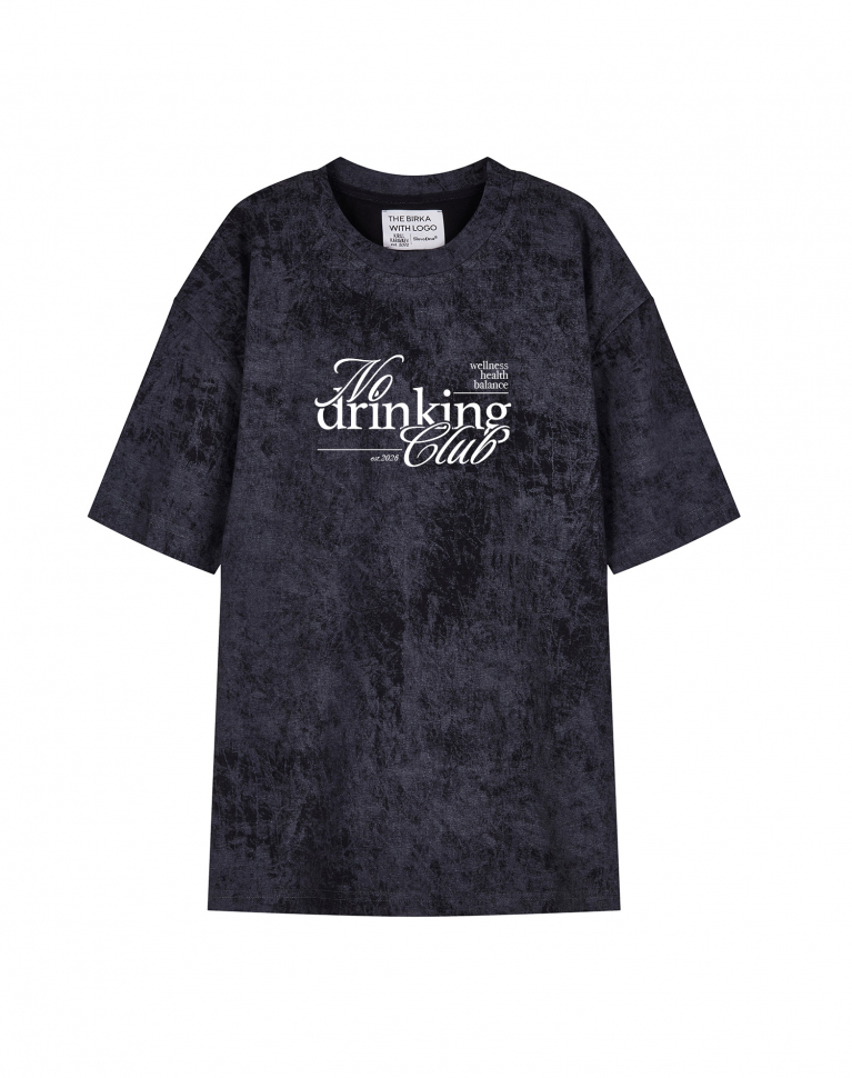ФУТБОЛКА VARЁNKA OVERSIZE "NO DRINKING CLUB"