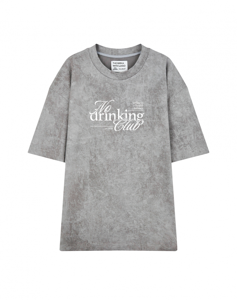 ФУТБОЛКА VARЁNKA OVERSIZE "NO DRINKING CLUB"