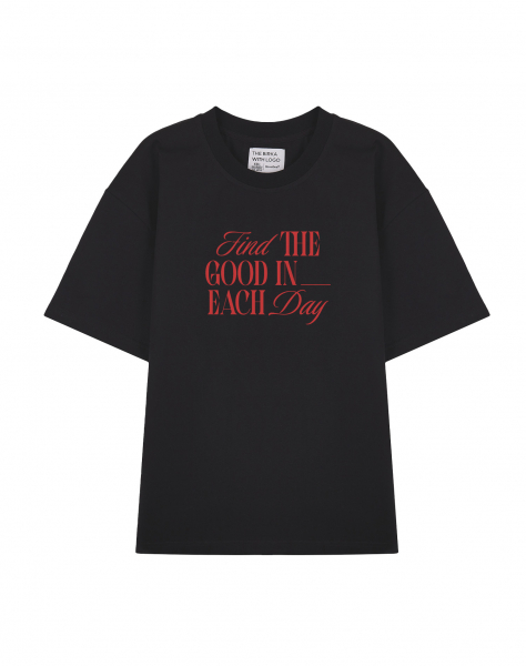 ФУТБОЛКА OVERSIZE FIND THE GOOD IN EACH DAY