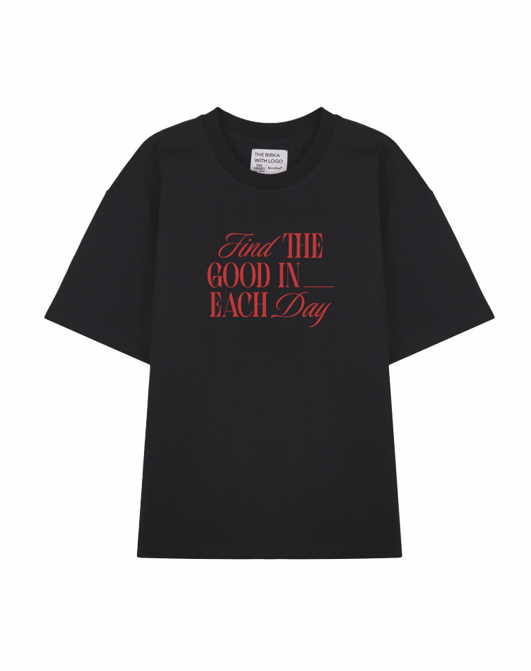 ФУТБОЛКА OVERSIZE FIND THE GOOD IN EACH DAY