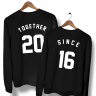 ПАРНЫЙ СВИТШОТ "TOGETHER SINCE + год"