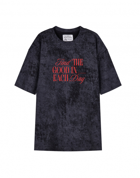 ФУТБОЛКА VARЁNKA OVERSIZE FIND THE GOOD IN EACH DAY