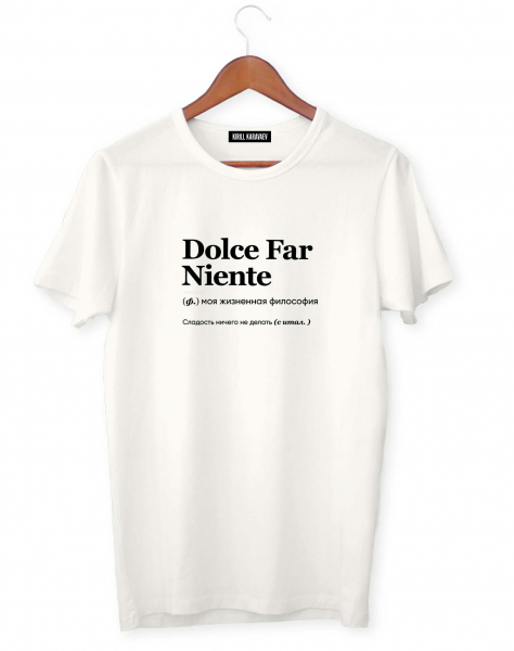 ФУТБОЛКА DOLCE FAR NIENTE by @SLOVODNA