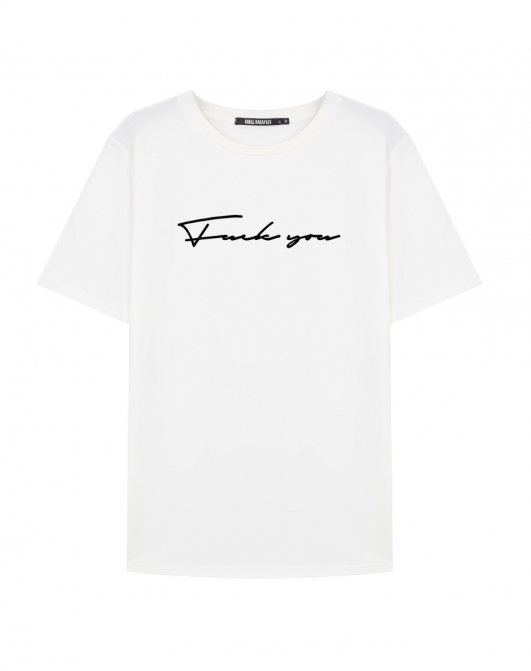 Футболка с загадкой THANK YOU