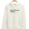 ХУДИ YOUR BUNNY WROTE by @SLOVODNA