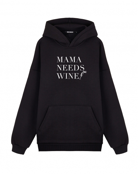 ХУДИ ОВЕРСАЙЗ MAMA NEEDS WINE