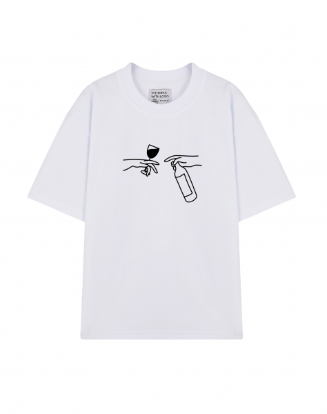 ФУТБОЛКА OVERSIZE "Божественное касание"