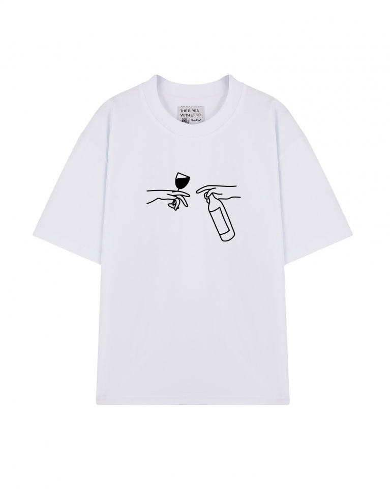 ФУТБОЛКА OVERSIZE "Божественное касание"