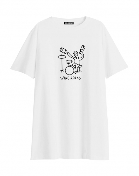 ФУТБОЛКА OVERSIZE "WINE ROCKS"
