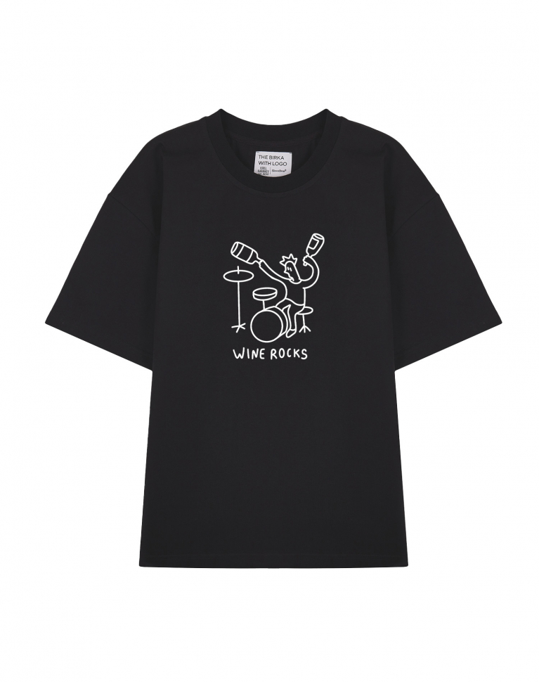 ФУТБОЛКА OVERSIZE "WINE ROCKS"