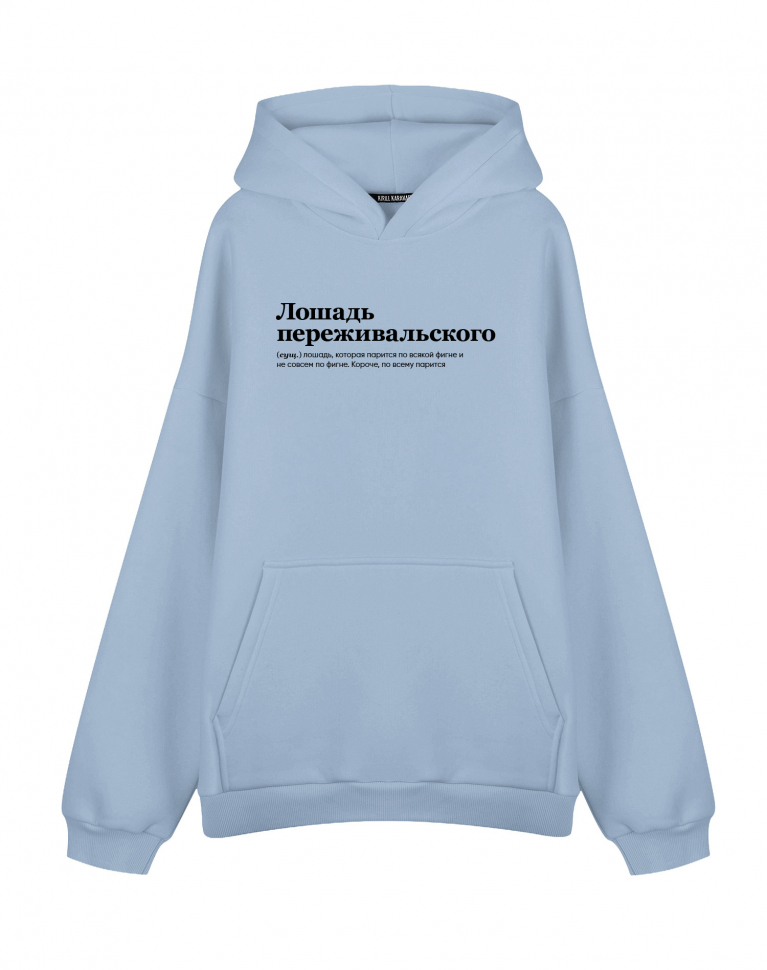 Худи Оверсайз "лошадь переживальского"