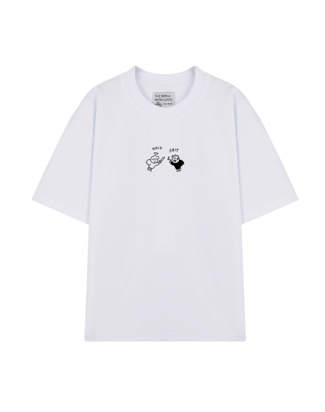 ФУТБОЛКА  OVERSIZE "HOLY SHIT"