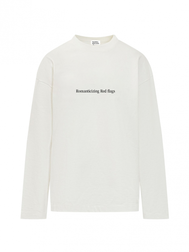 ЛОНГСЛИВ OVERSIZE ROMANTICIZING RED FLAGS