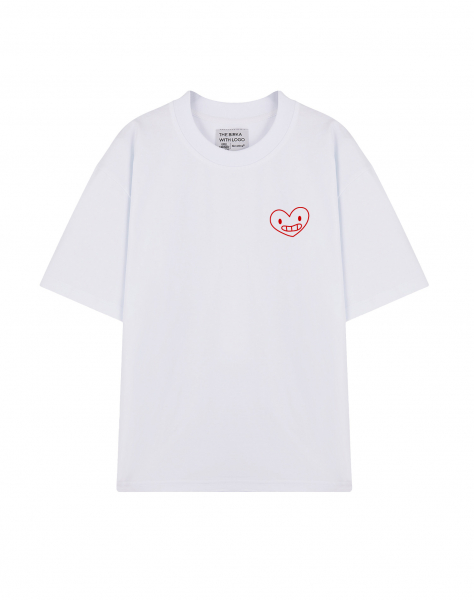 ФУТБОЛКА OVERSIZE "RED SMILE HEART"