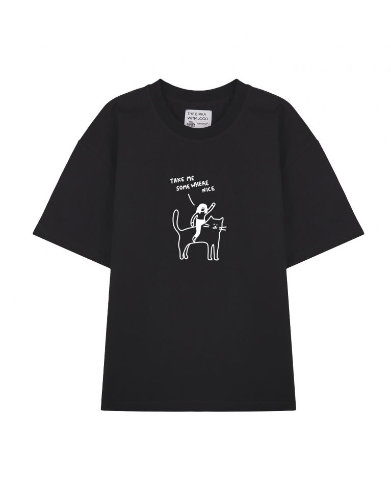 ФУТБОЛКА OVERSIZE "TAKE ME SOME WHERE NICE"