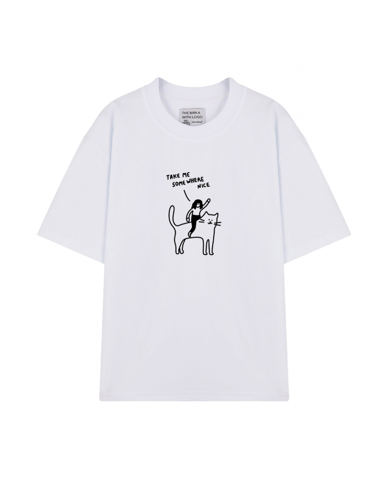 ФУТБОЛКА OVERSIZE "TAKE ME SOME WHERE NICE"