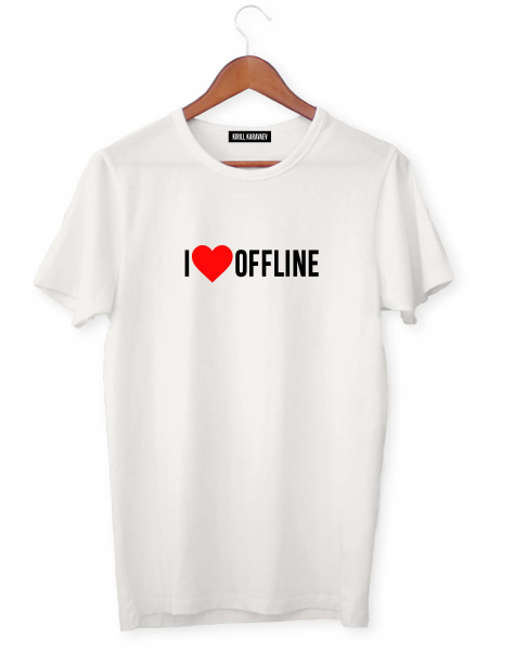 ФУТБОЛКА I LOVE OFFLINE FEAT PAVEL KARTYSHEV