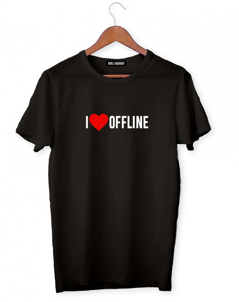 ФУТБОЛКА I LOVE OFFLINE FEAT PAVEL KARTYSHEV