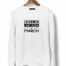 СВИТШОТ С МЕСЯЦЕМ LEGENDS ARE BORN...