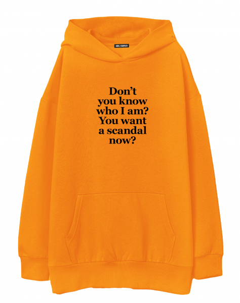 ХУДИ OVERSIZE DON`T YOU KNOW WHO I AM?
