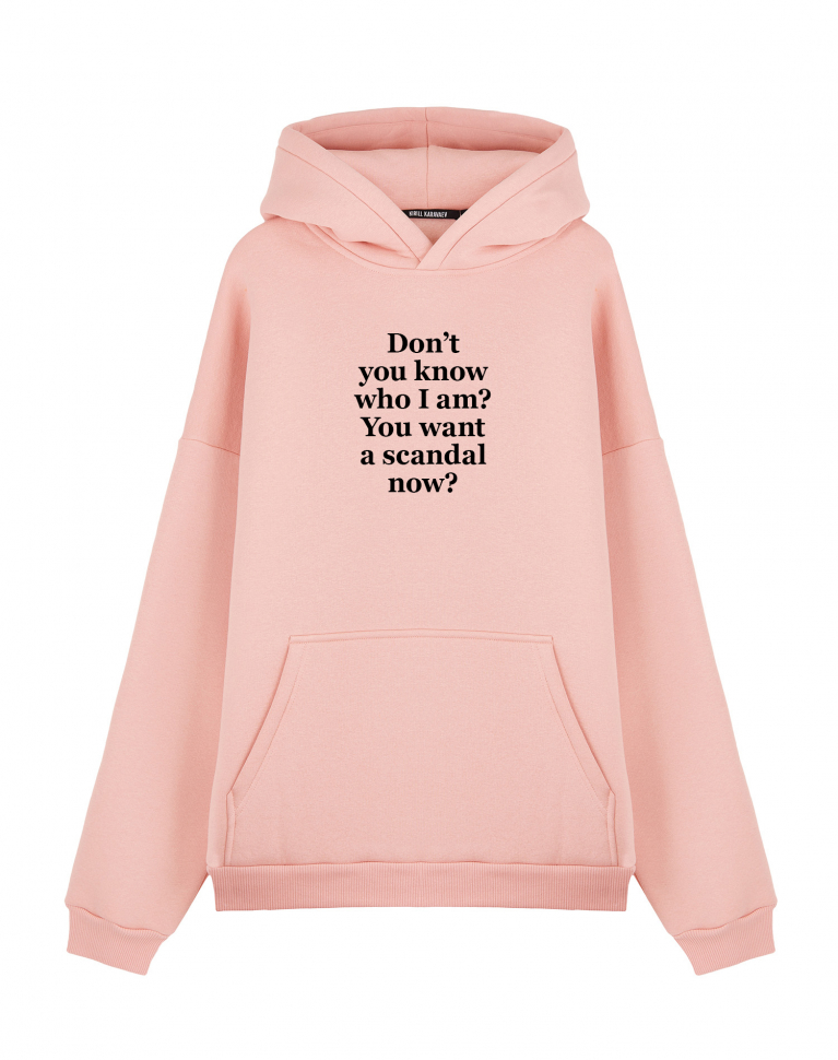 ХУДИ OVERSIZE DON`T YOU KNOW WHO I AM?