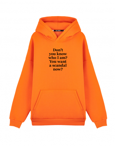 ХУДИ OVERSIZE DON`T YOU KNOW WHO I AM?