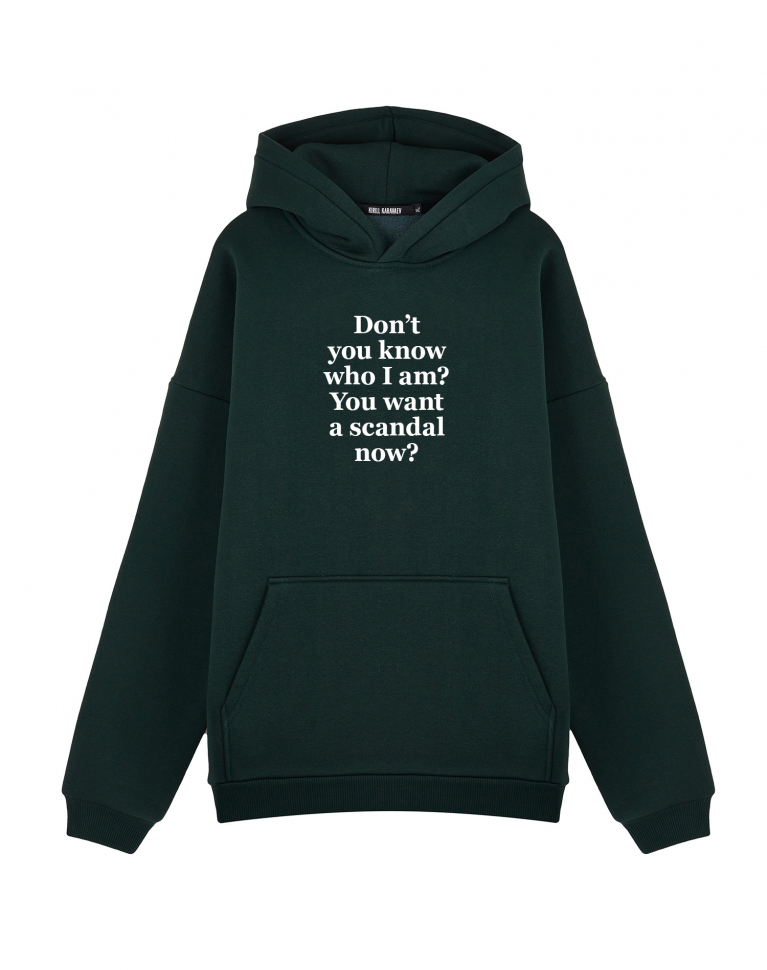 ХУДИ OVERSIZE DON`T YOU KNOW WHO I AM?