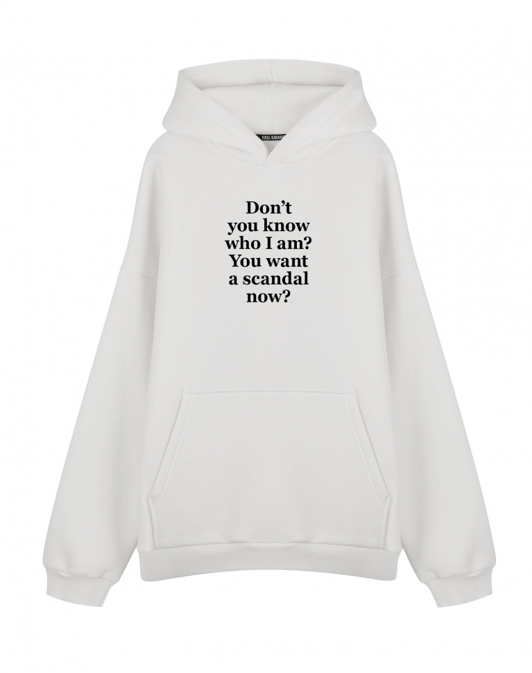 ХУДИ OVERSIZE DON`T YOU KNOW WHO I AM?