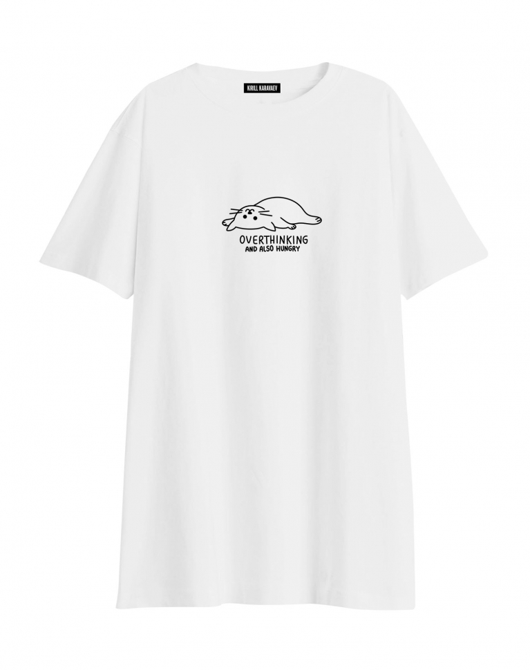 ФУТБОЛКА OVERSIZE "OVERTHINKING"