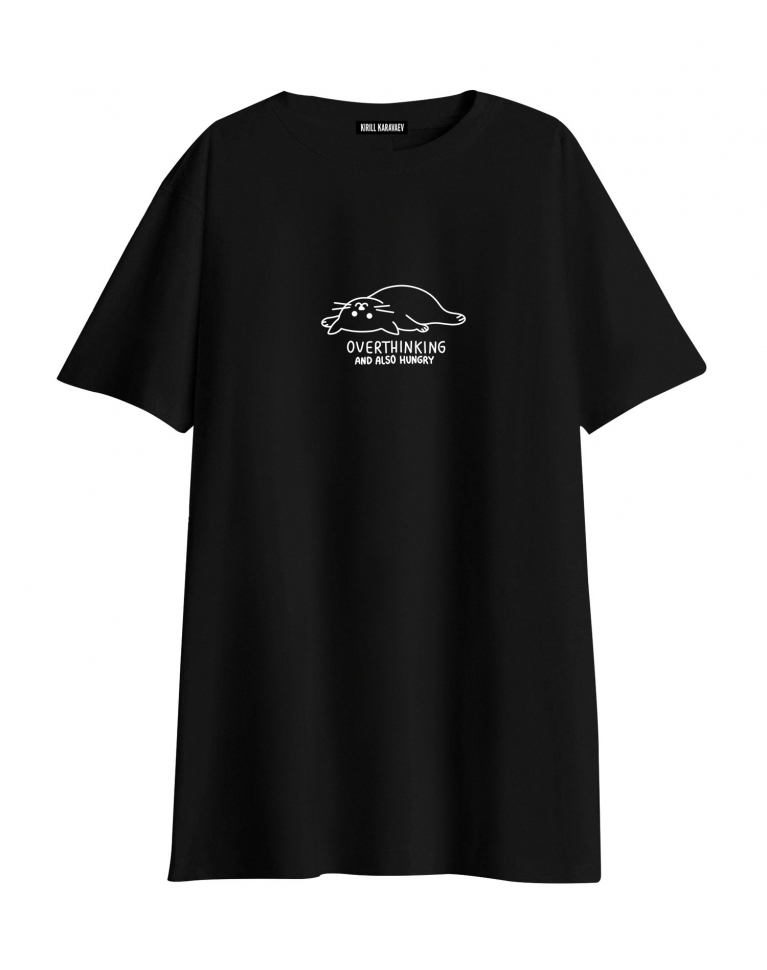ФУТБОЛКА OVERSIZE "OVERTHINKING"